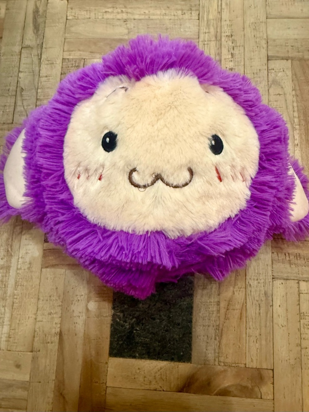 Orb Sensory Plush-A-Roos Purple Monster Plush Ball Tactile Squeeze Toy